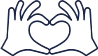Picto Main qui forme un coeur
